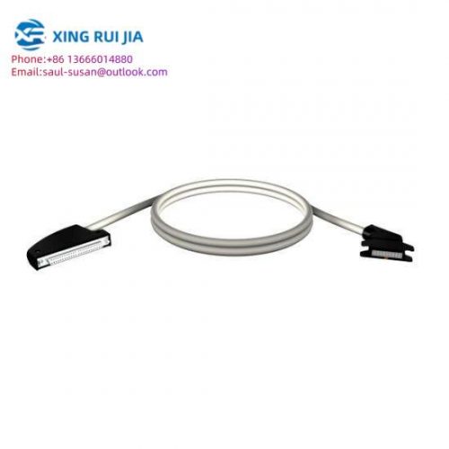 Schneider X80-D BMXFTW301S Analog Input/Output Connection Cable, FTB20 Terminal Block, Color-coded Shielded Jumper Wire, Compatible with BMX AMI0410/AMO*/AMM*, Length 3M